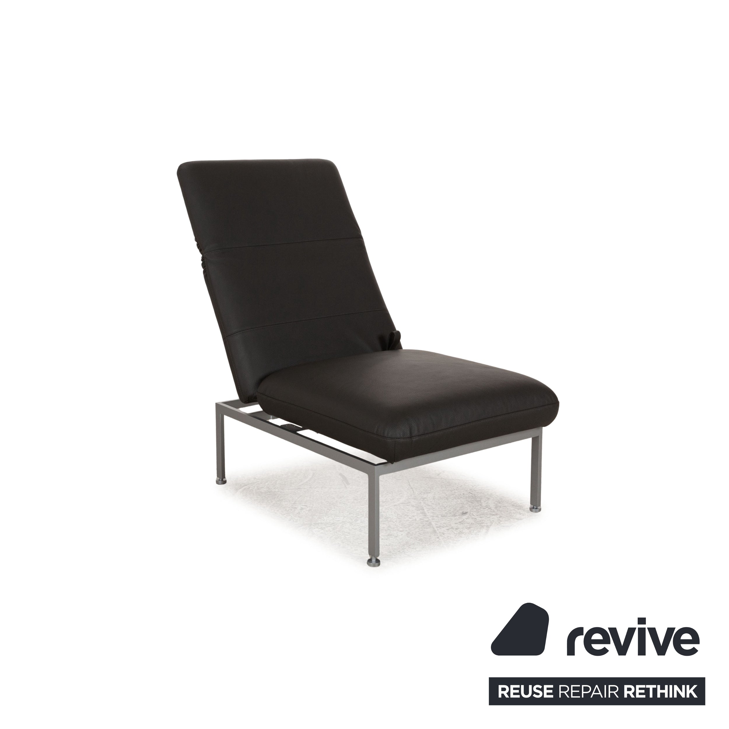 Brühl Roro Leather Armchair Grey Manual Function