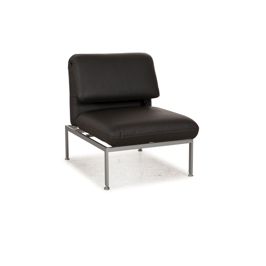Fauteuil en cuir Brühl Roro gris fonction manuelle