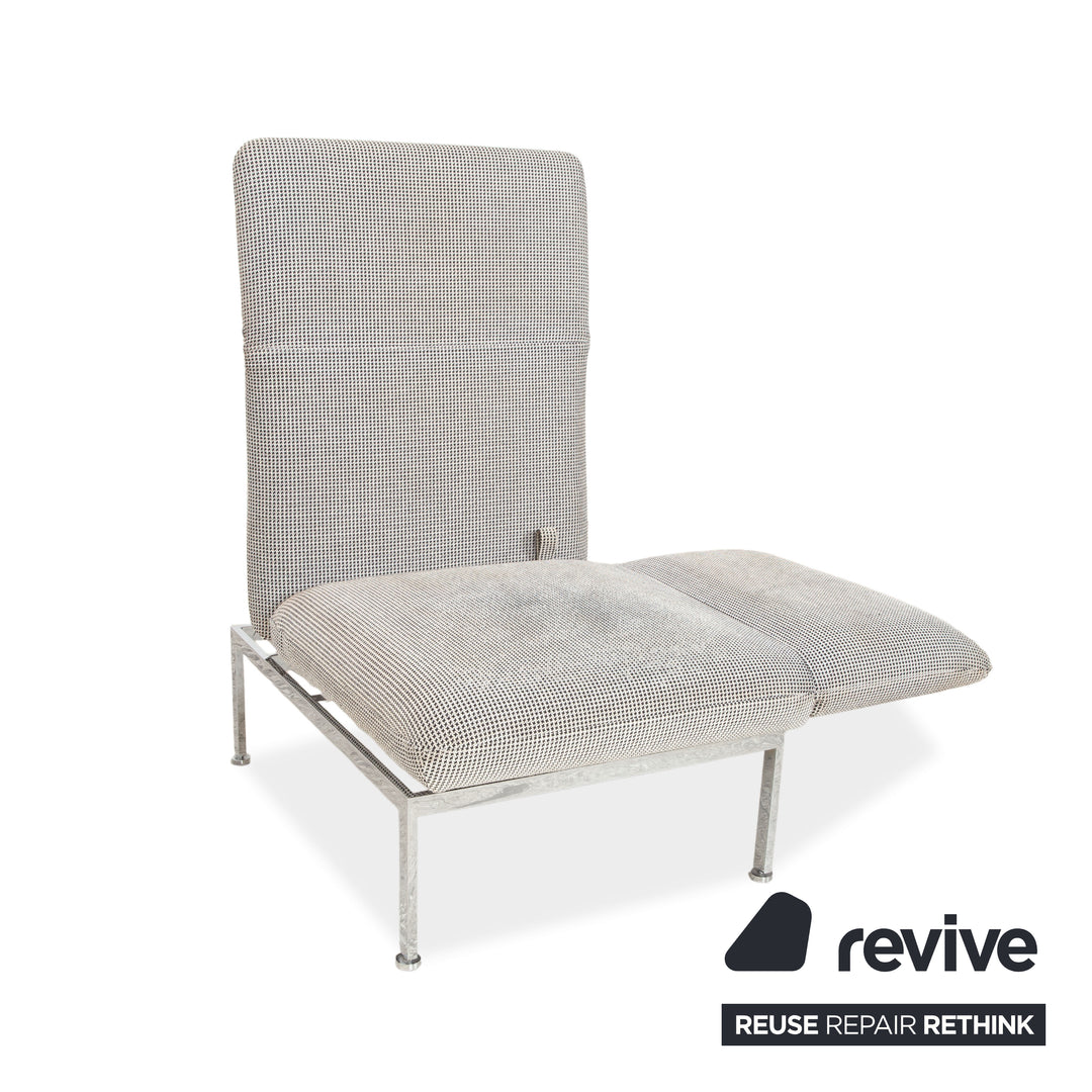 Brühl roro Stoff Sessel Creme Grau Beige manuelle Funktion