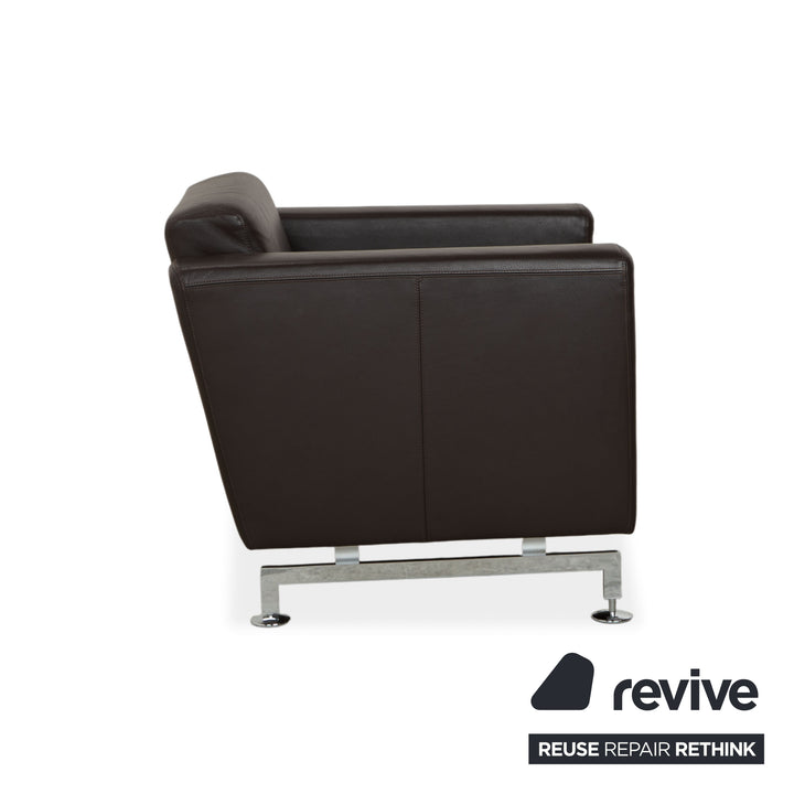 Brühl Serge leather armchair, brown