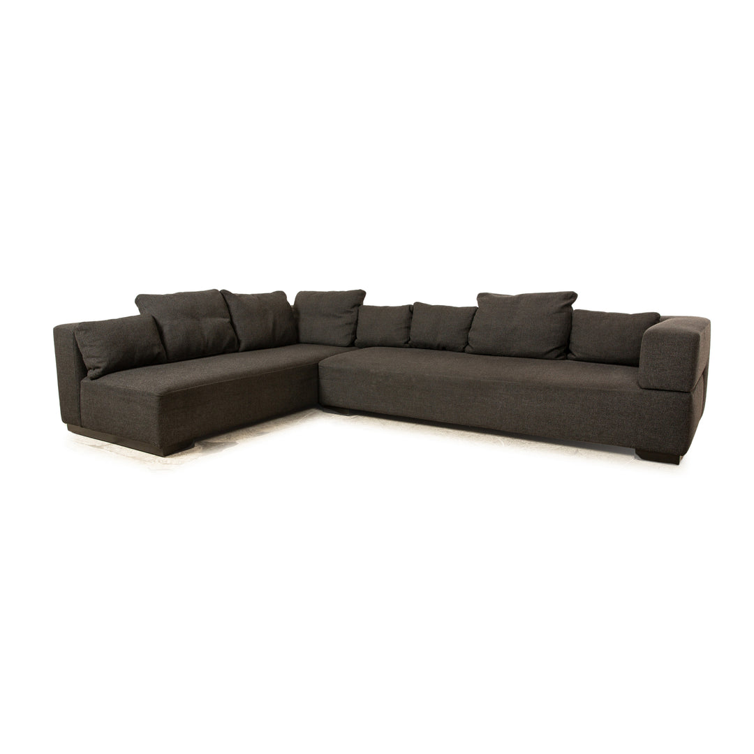 Brühl Stoff Ecksofa Grau Dunkelgrau Sofa Couch