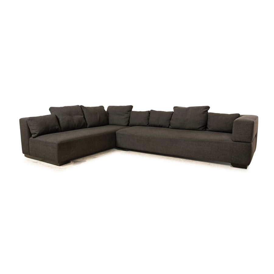 Brühl Stoff Ecksofa Grau Dunkelgrau Sofa Couch