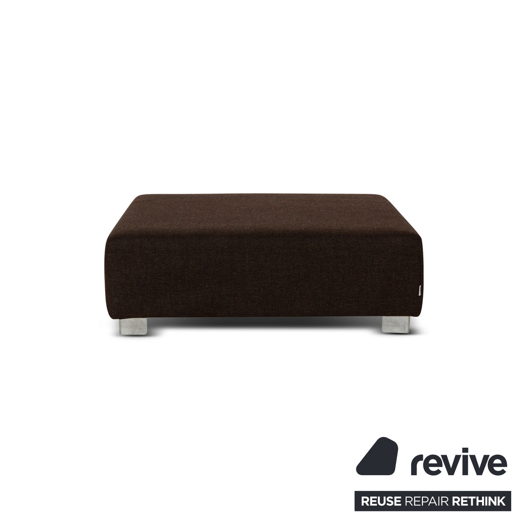 Brühl Sunrise Fabric Stool Brown Chocolate Mocha