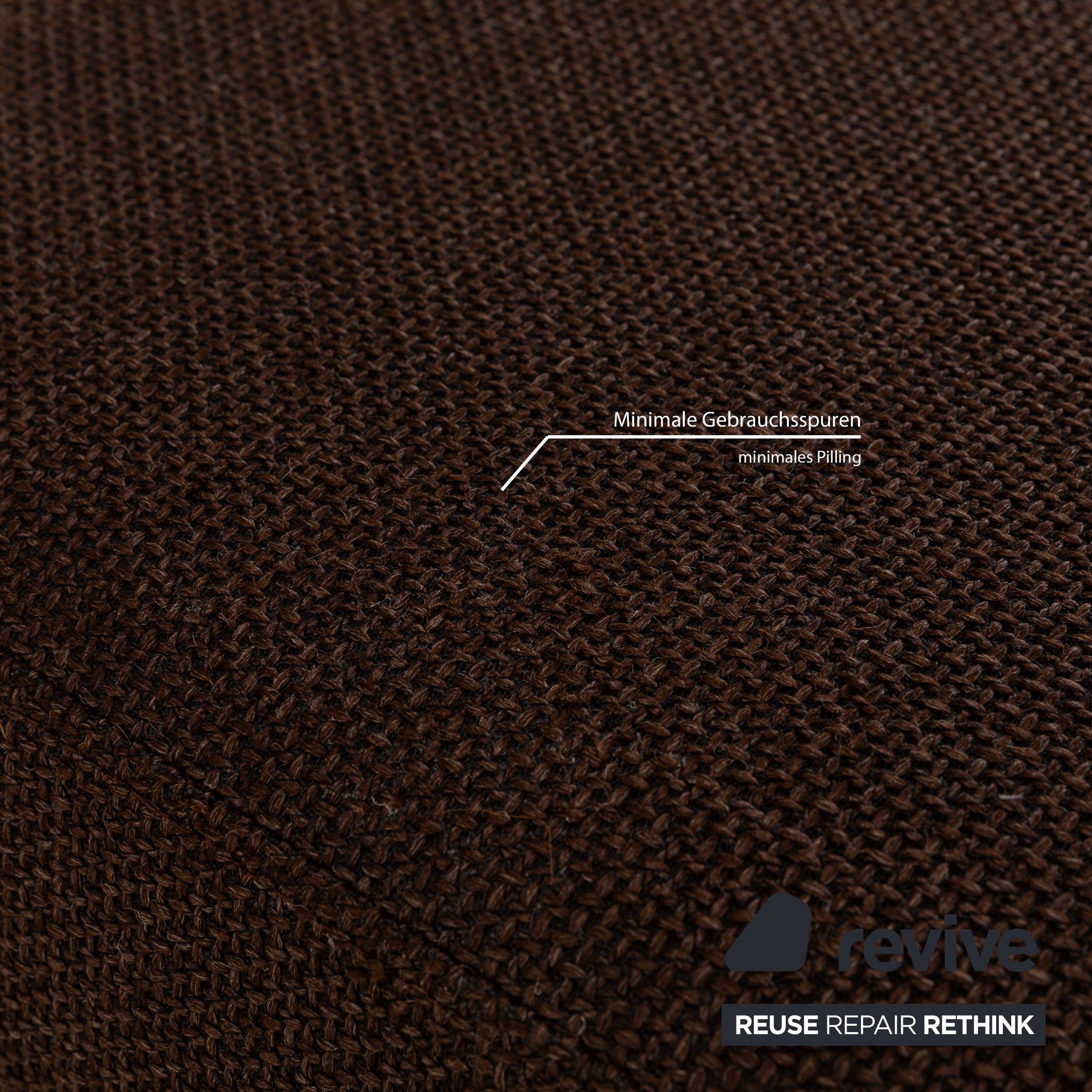 Brühl Sunrise Stoff Hocker Braun Schoko Mokka