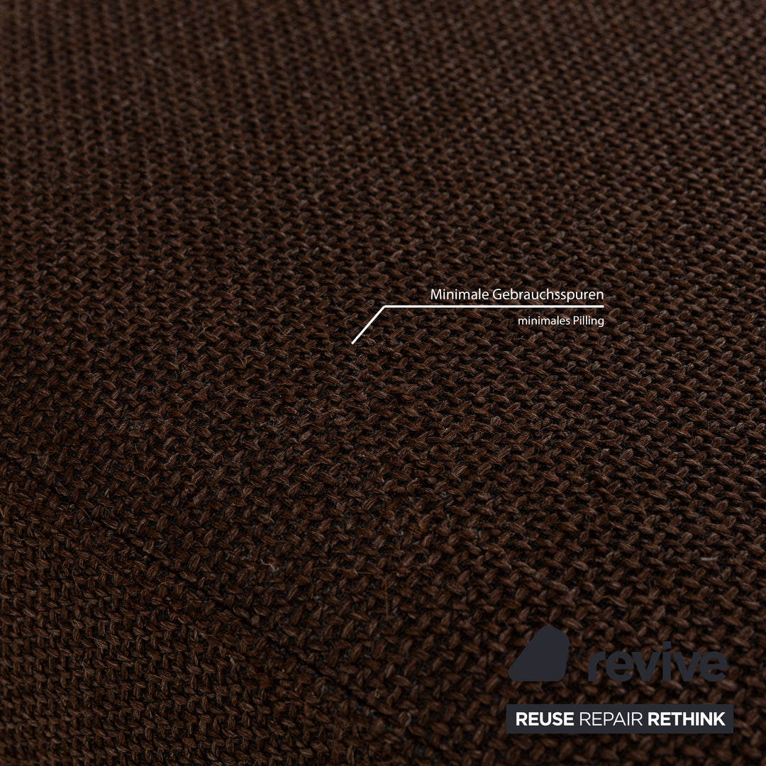 Brühl Sunrise Fabric Stool Brown Chocolate Mocha