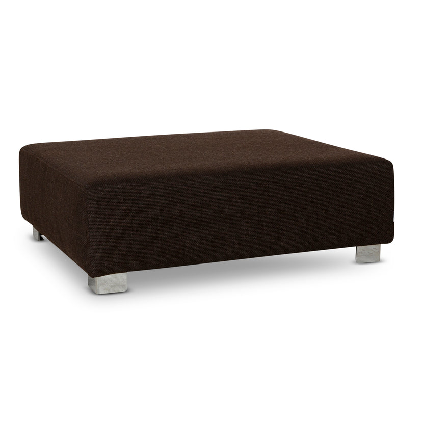 Tabouret en tissu Brühl Sunrise Marron Chocolat Moka