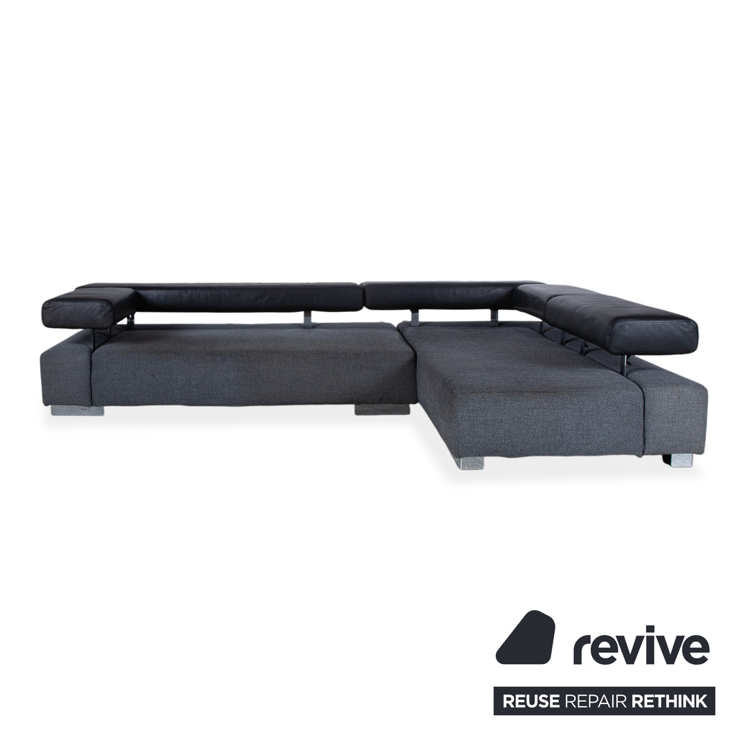 Brühl Sunrise Stoff Leder Ecksofa Sofa Couch manuelle Funktion