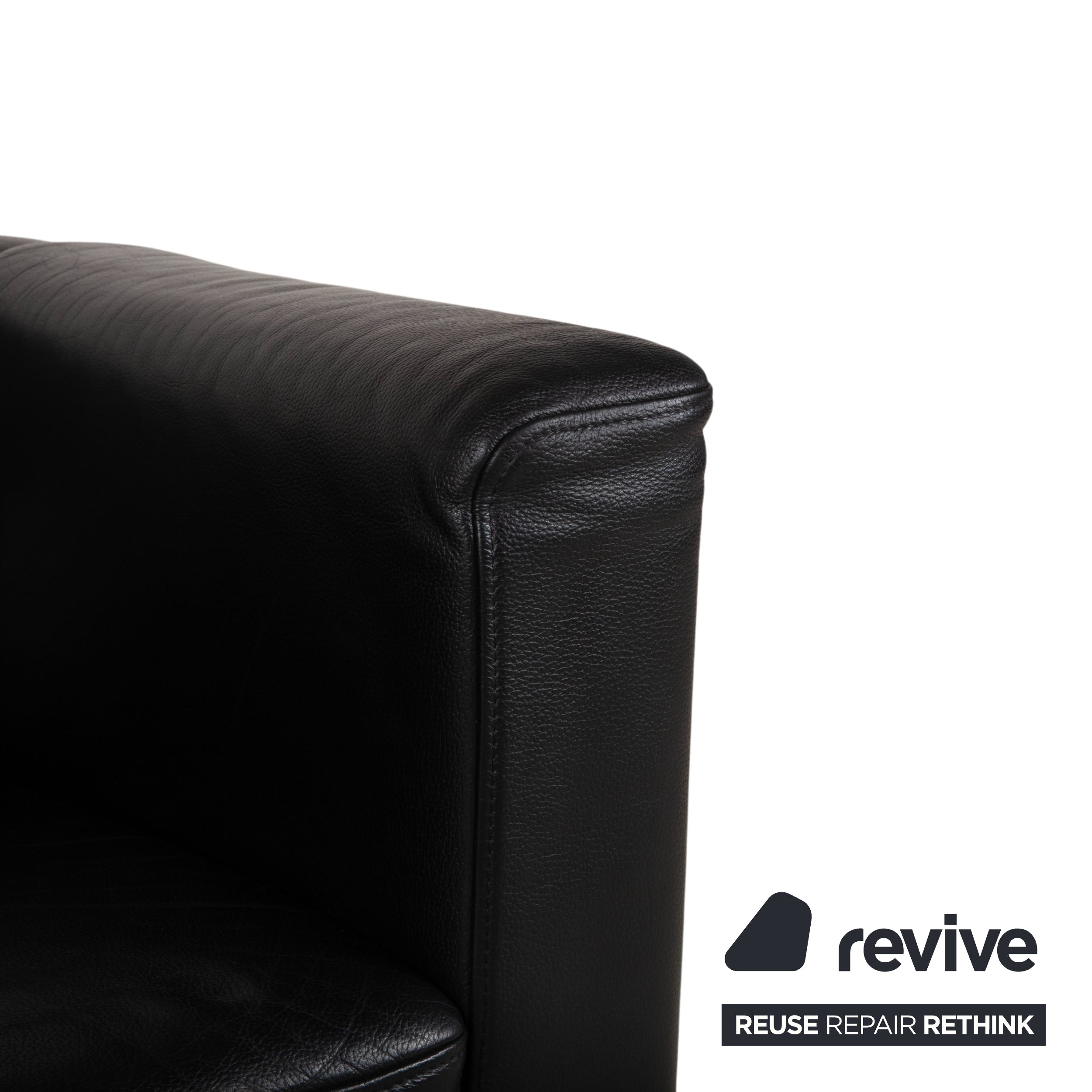 Brühl Visavis Suite Leather 2x Armchair Black