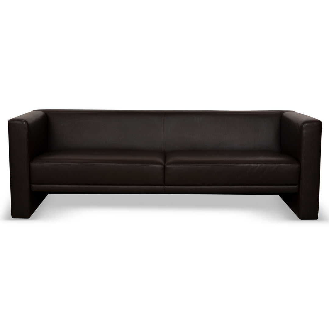 Brühl Visavis Leder Dreisitzer Braun Sofa Couch