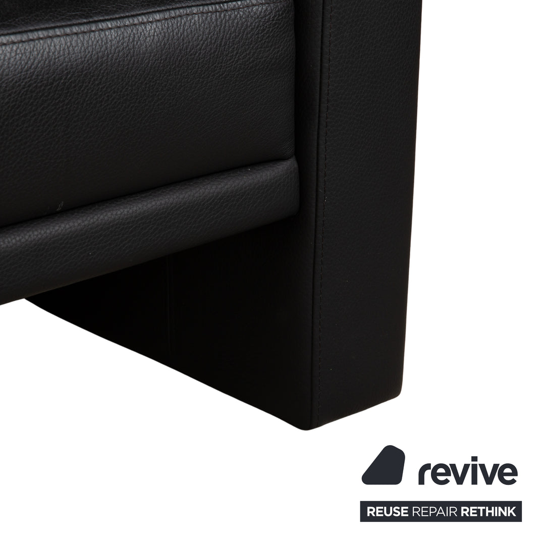 Brühl Visavis Leder Liege Schwarz