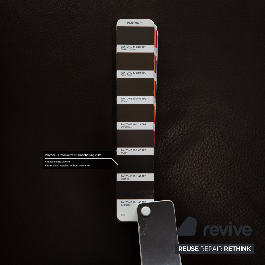 Brühl Visavis Leather Armchair Brown