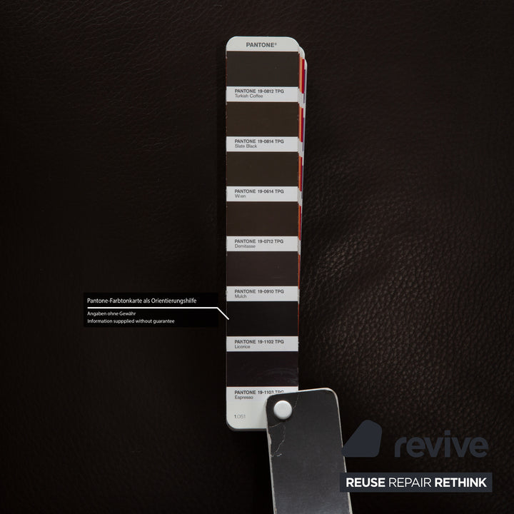 Brühl Visavis Leather Armchair Brown