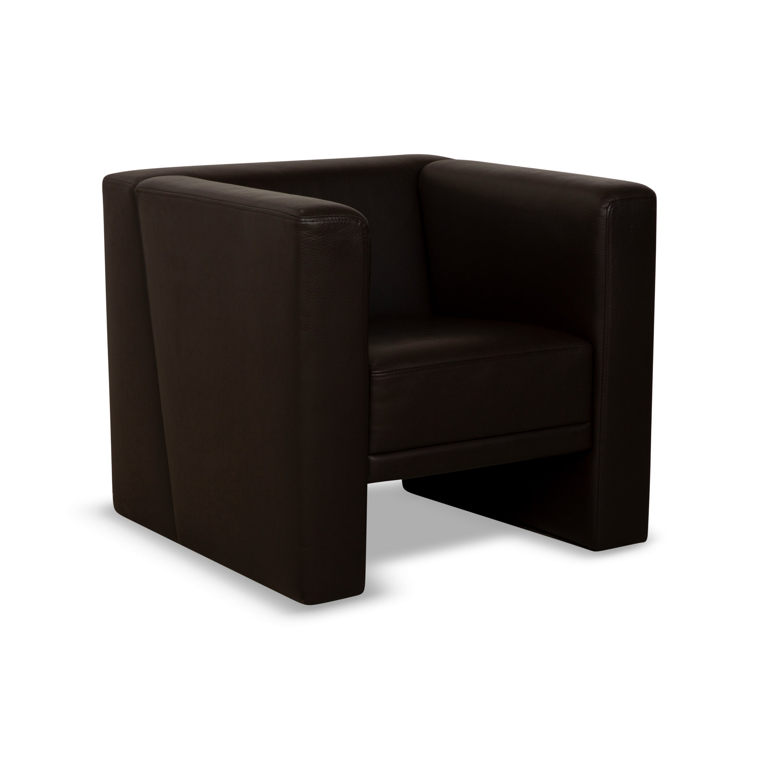 Brühl Visavis Leather Armchair Brown