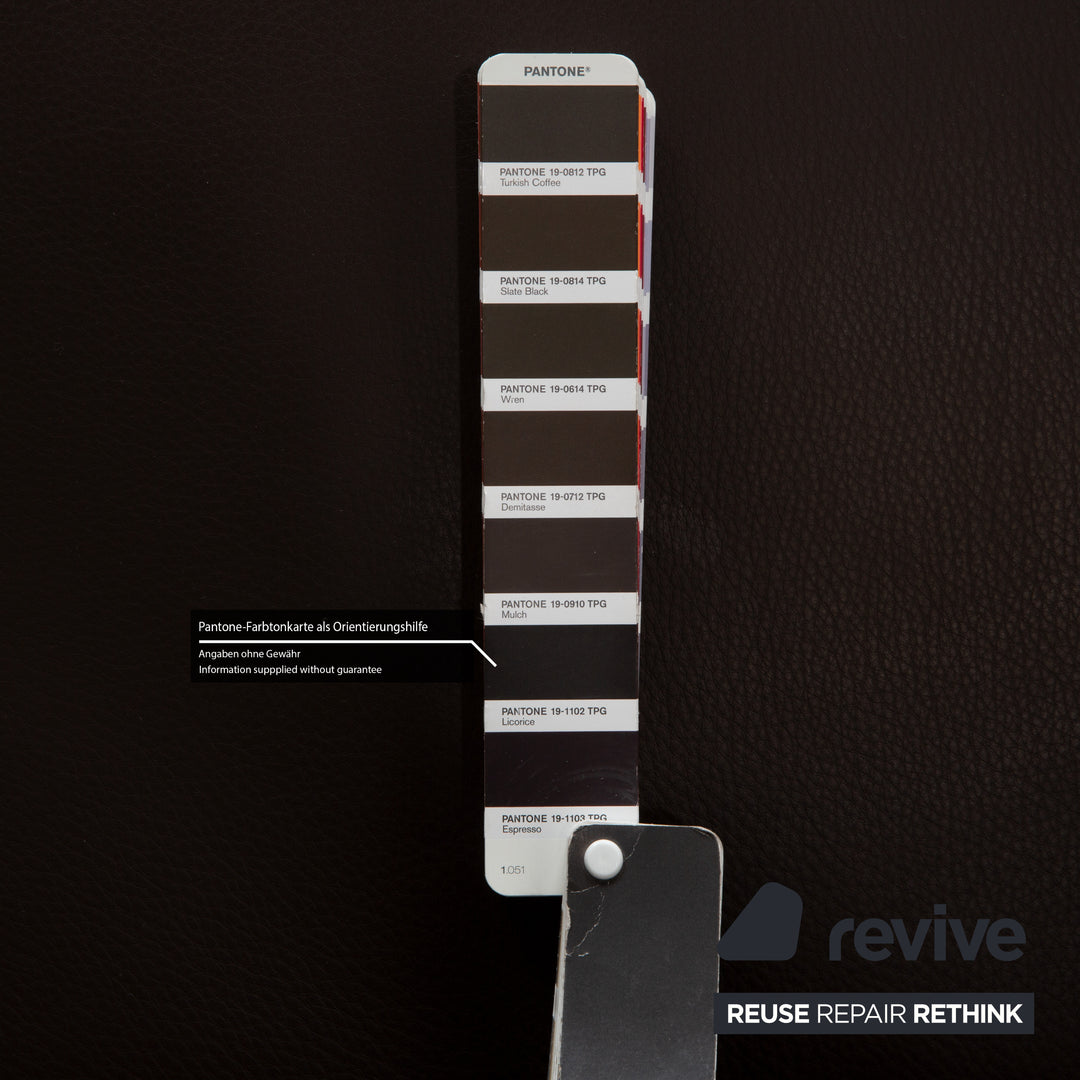 Brühl Visavis Leder Zweisitzer Braun Sofa Couch