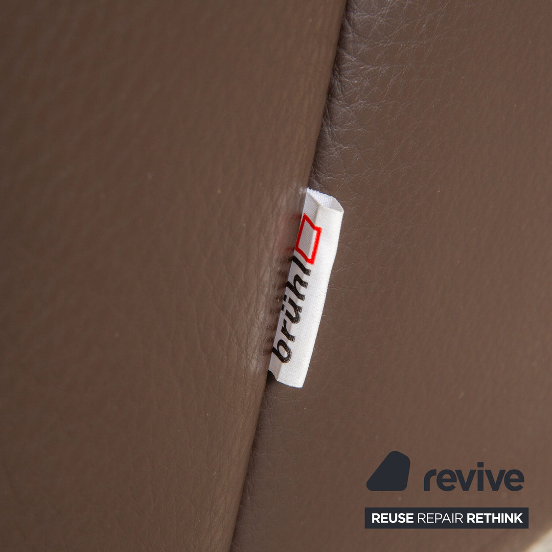 Brühl Visavis Leder Zweisitzer Dunkelbraun Kaffee Sofa Couch