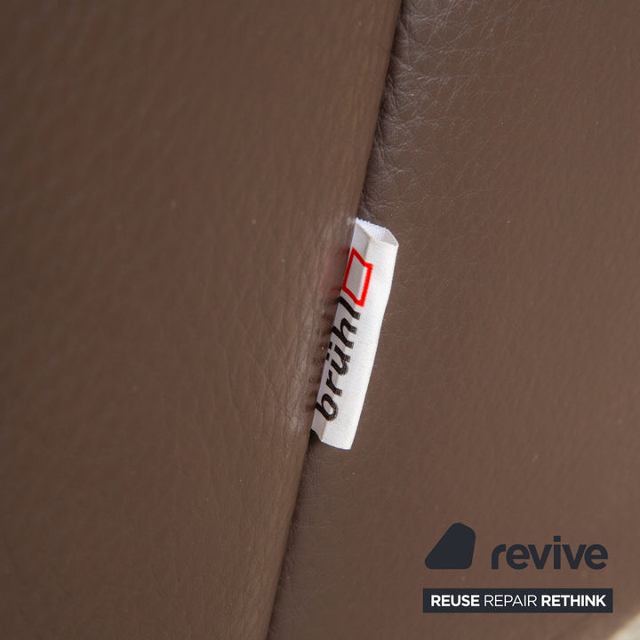 Brühl Visavis Leder Zweisitzer Dunkelbraun Kaffee Sofa Couch