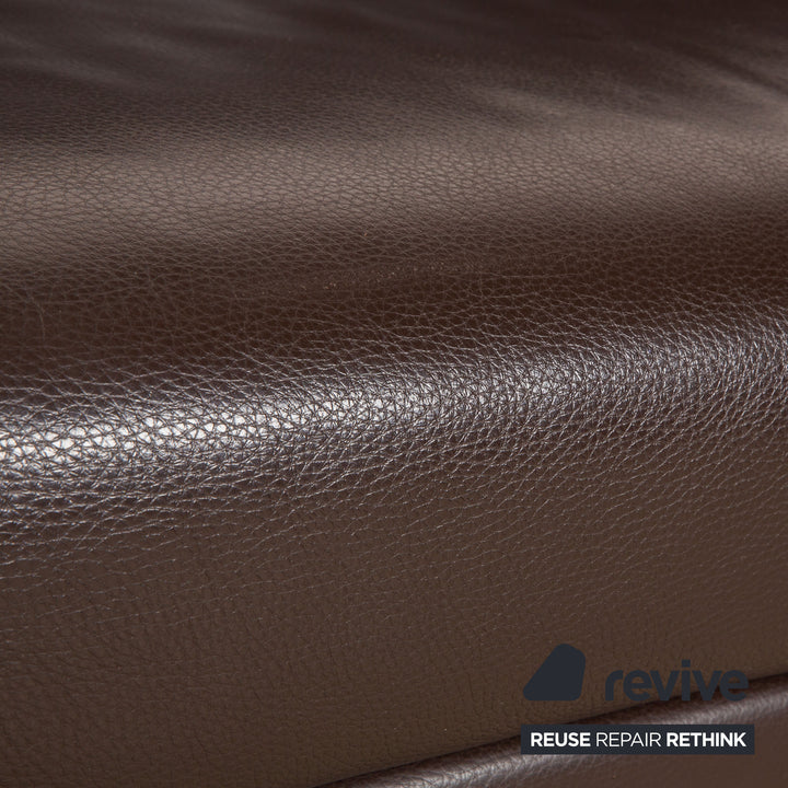 Brühl Visavis Leder Zweisitzer Dunkelbraun Kaffee Sofa Couch