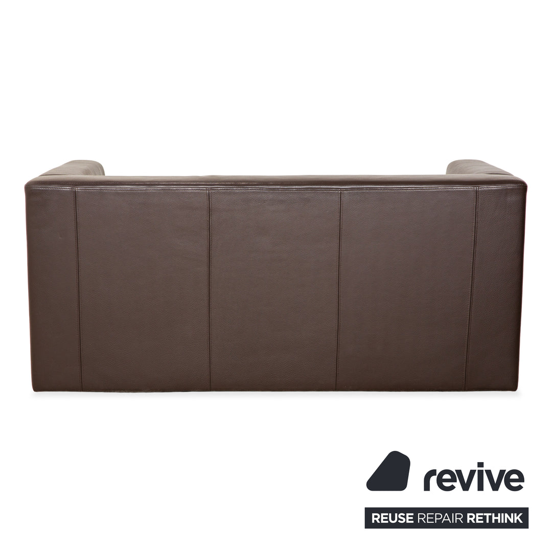 Brühl Visavis Leder Zweisitzer Dunkelbraun Kaffee Sofa Couch