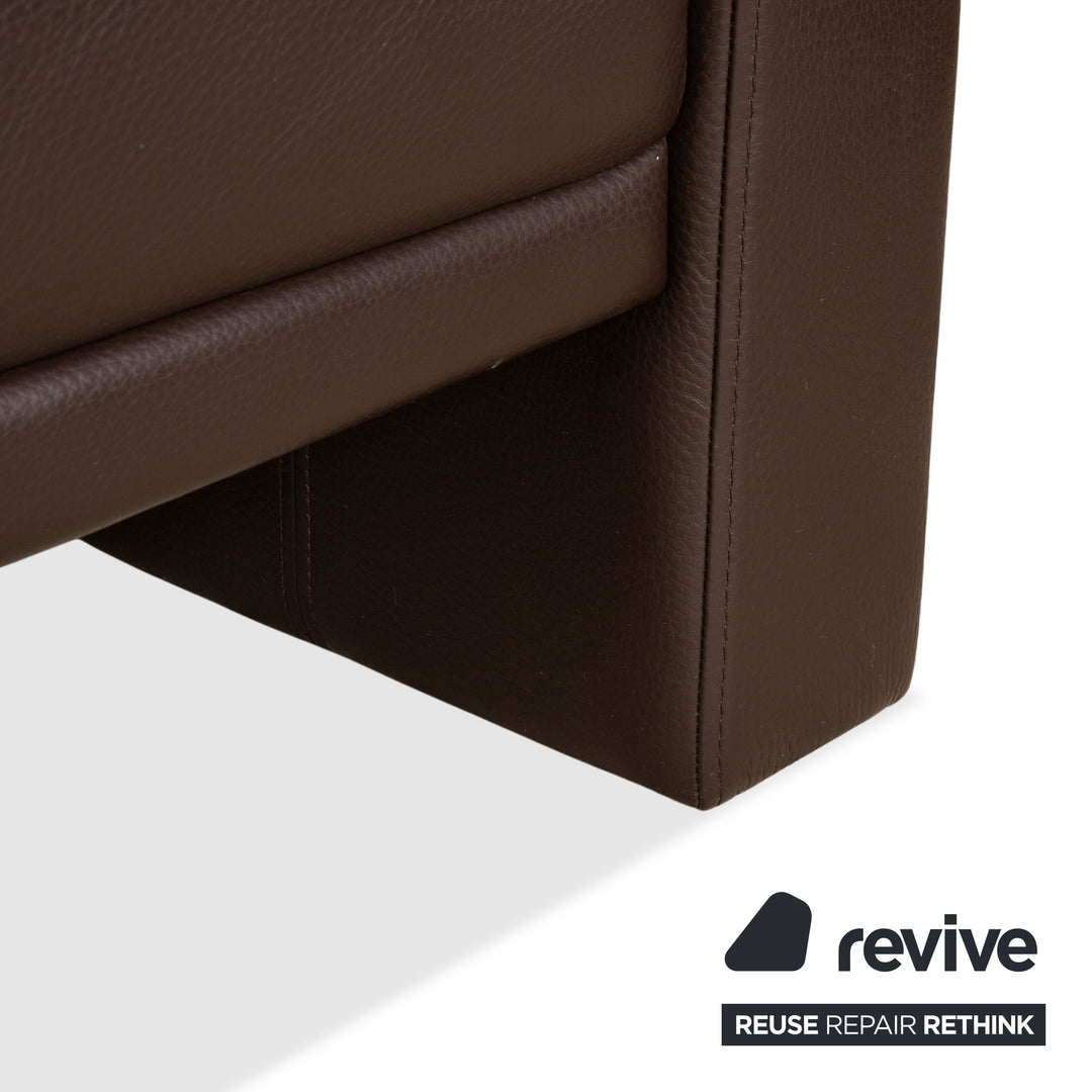 Brühl Visavis Leder Zweisitzer Dunkelbraun Kaffee Sofa Couch