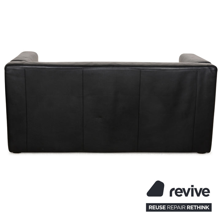 Brühl Visavis Leather Two-Seater Set Black Sofa Couch