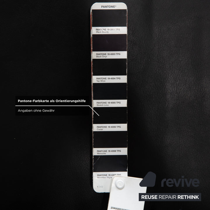 Brühl Visavis Leder Zweisitzer Schwarz Sofa Couch