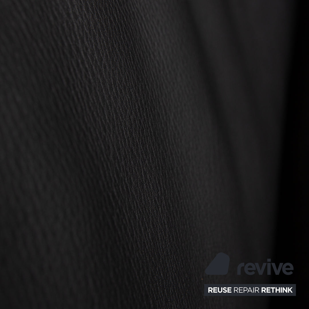 Brühl Visavis Leder Zweisitzer Schwarz Sofa Couch