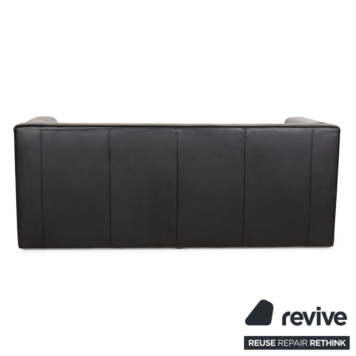 Brühl Visavis Leder Zweisitzer Schwarz Sofa Couch