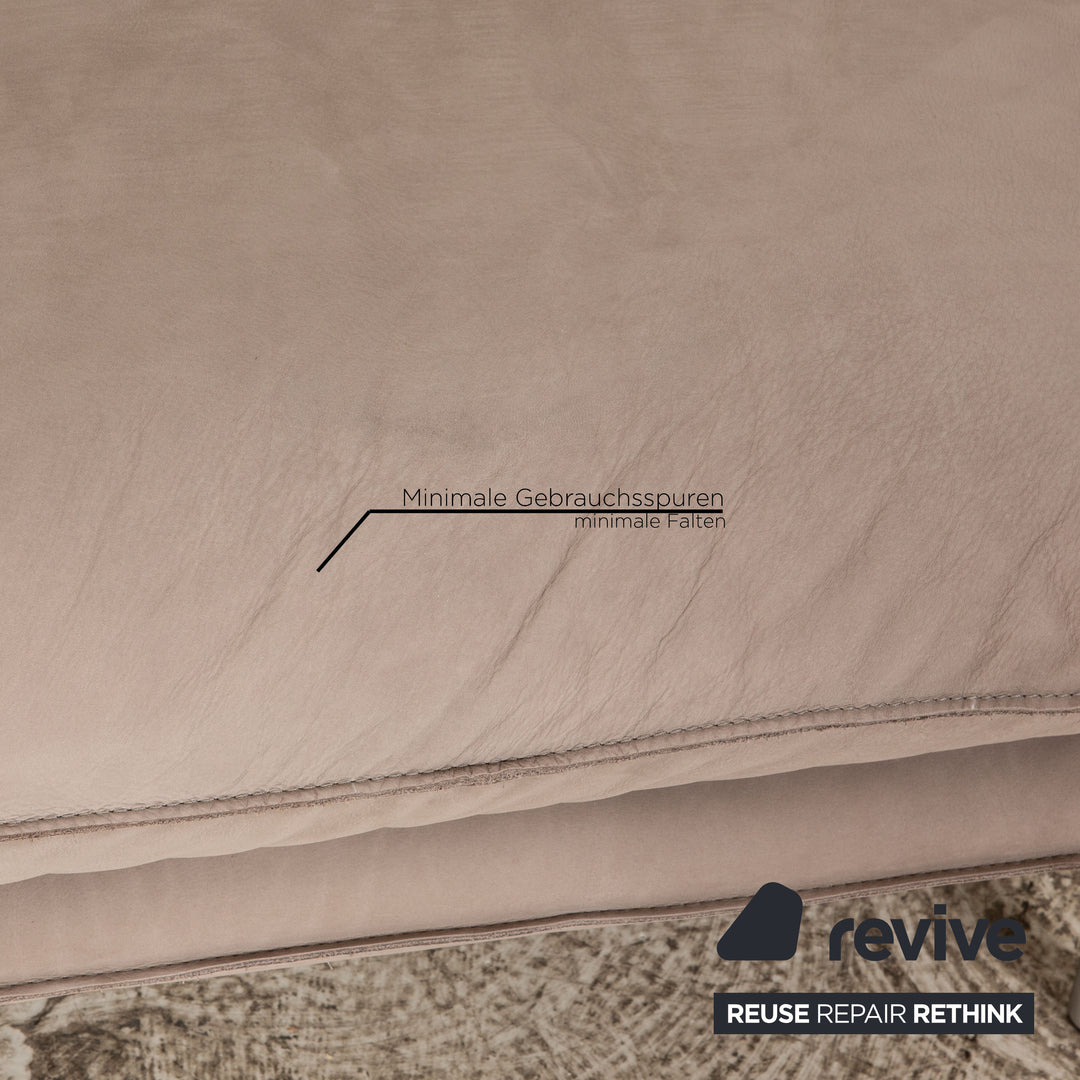Bullfrog Caesar Leder Zweisitzer Grau Sofa Couch manuelle Funktion