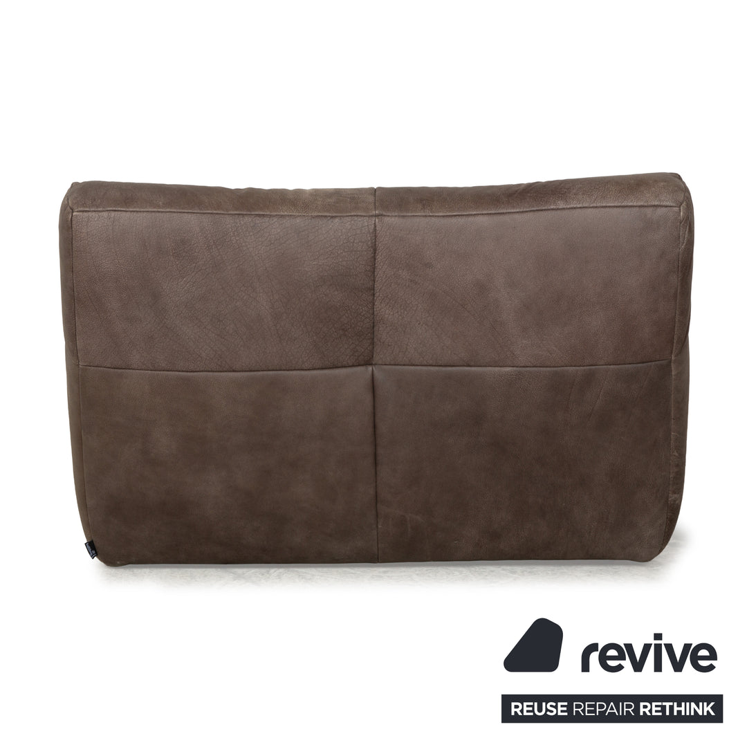 Bullfrog Cayman Leather Lounger Brown Grey