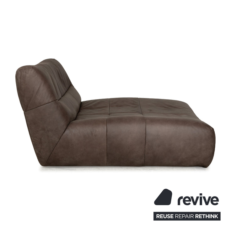 Bullfrog Cayman Leather Lounger Brown Grey