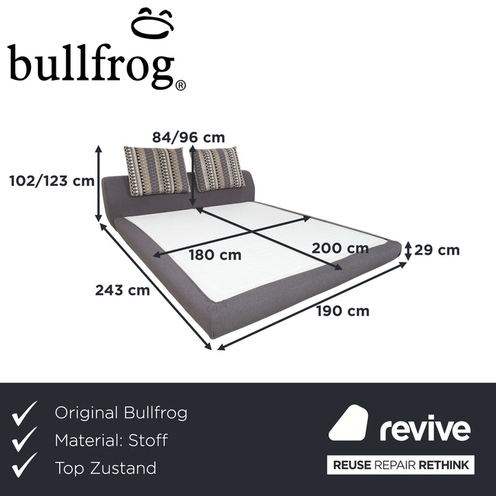 Bullfrog Tissu Lit Gris Multicolore