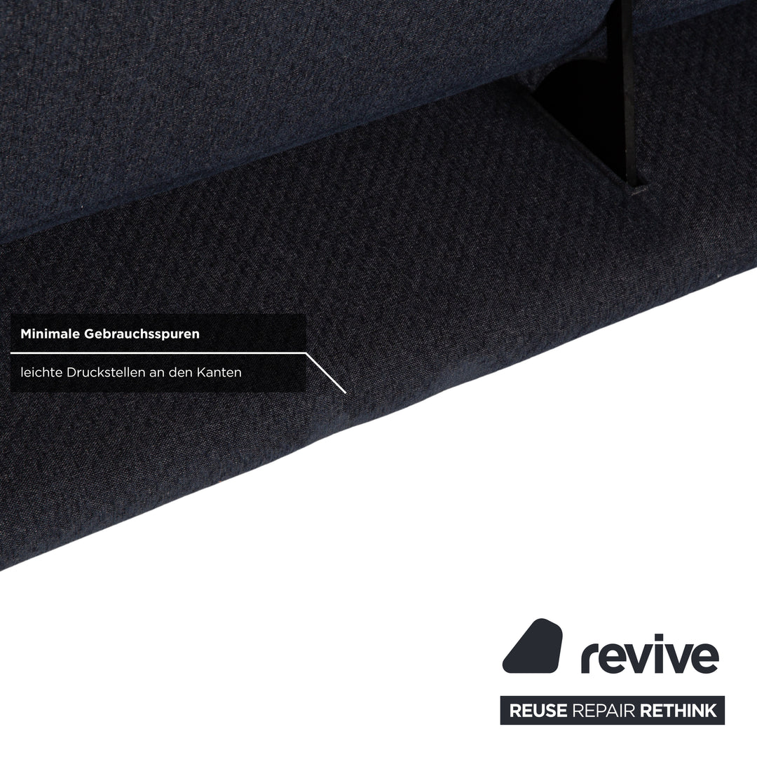 Bullfrog Zaza Stoff Ecksofa Dunkelblau Sofa Couch elektrische Funktion