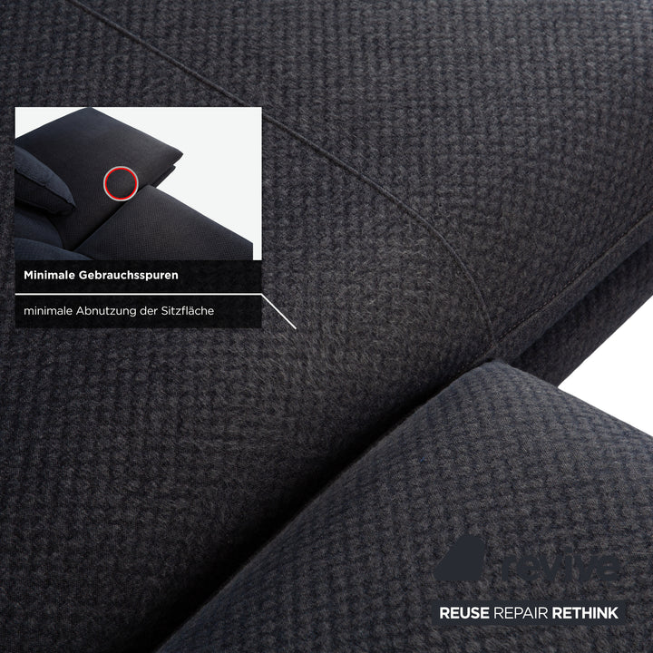 Bullfrog Zaza Stoff Ecksofa Dunkelblau Sofa Couch elektrische Funktion