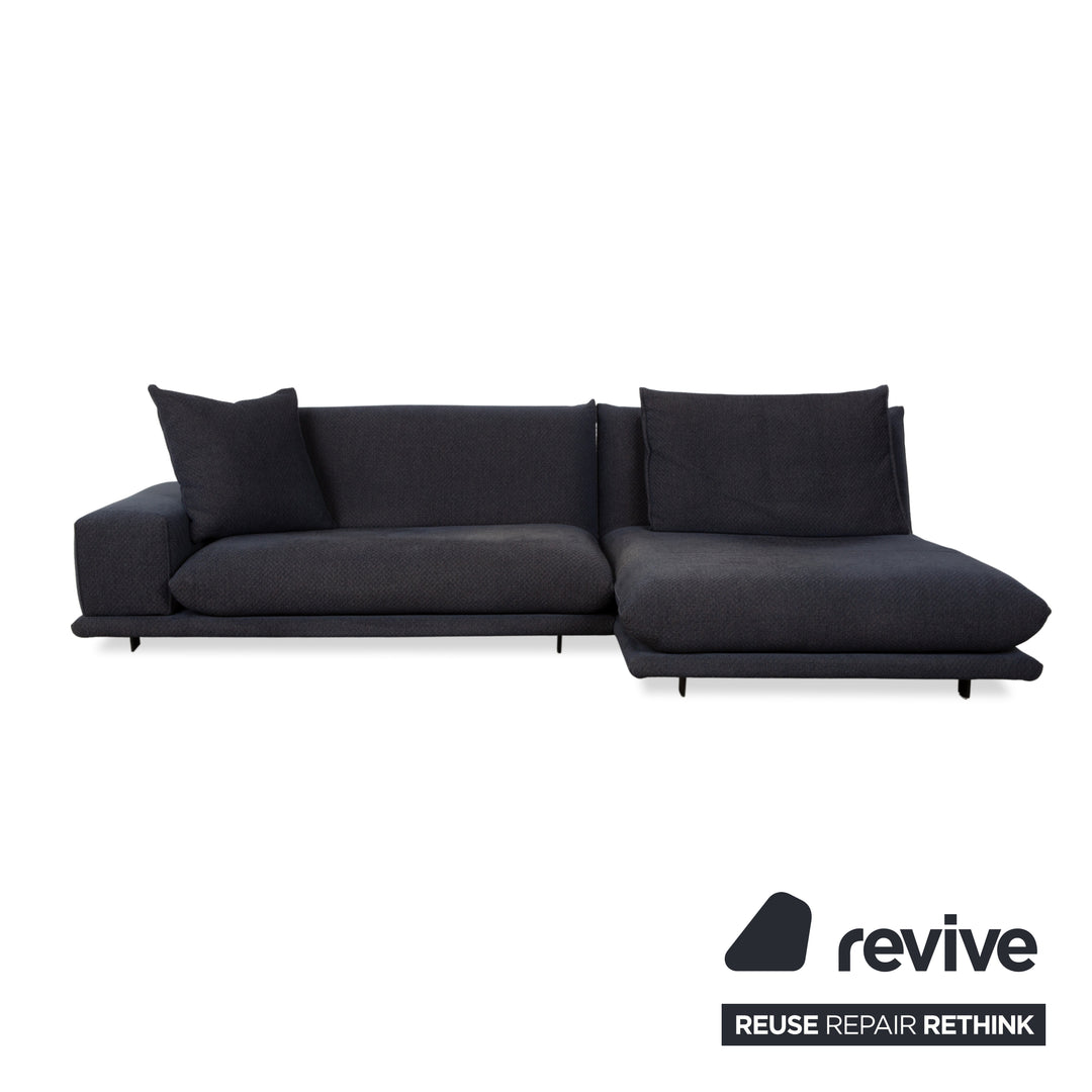 Bullfrog Zaza Stoff Ecksofa Dunkelblau Sofa Couch elektrische Funktion