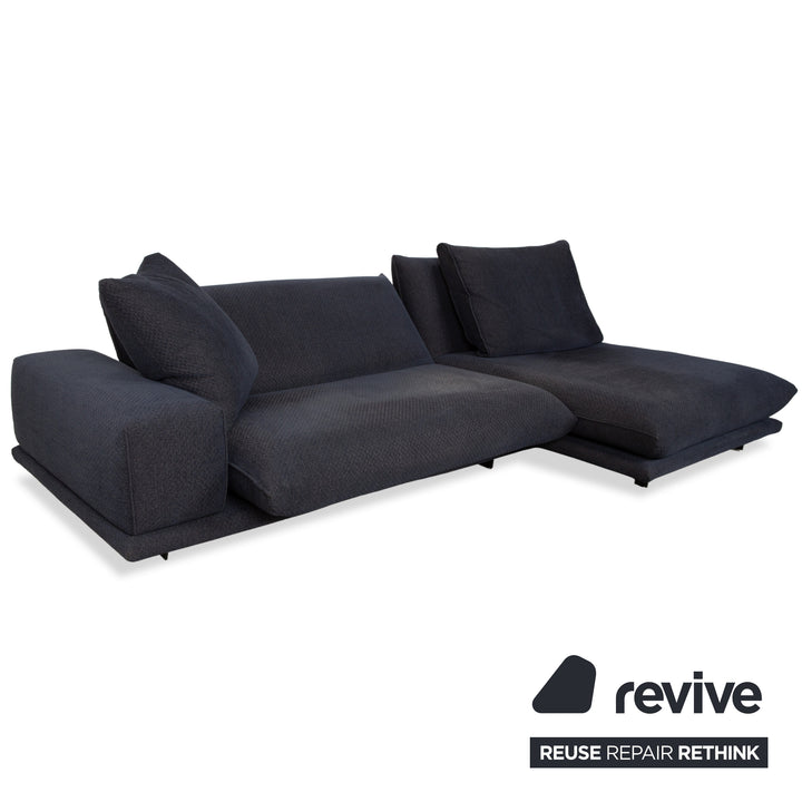 Bullfrog Zaza Stoff Ecksofa Dunkelblau Sofa Couch elektrische Funktion