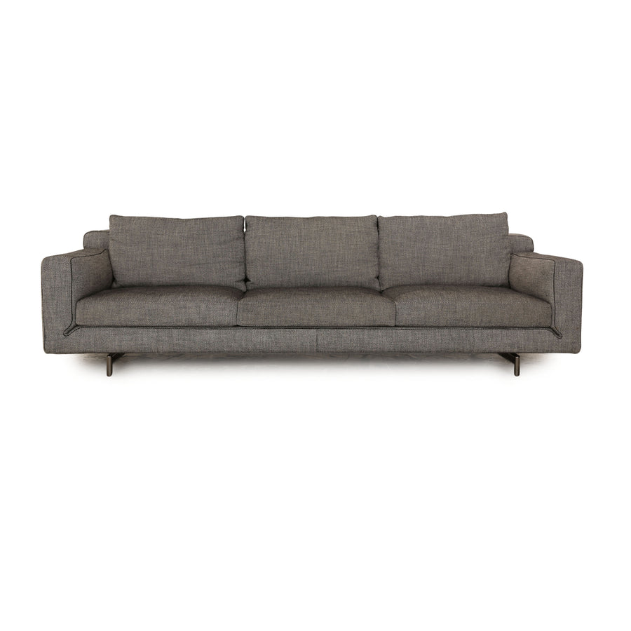 Busnelli Taylor Stoff Viersitzer Grau Sofa Couch