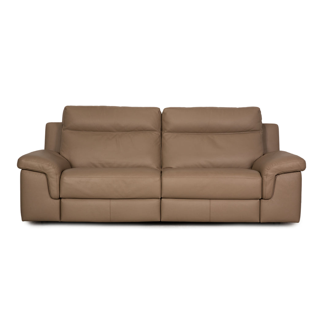 Calia Taylor S Leder Sofa Braun Dreisitzer Funktion  Couch