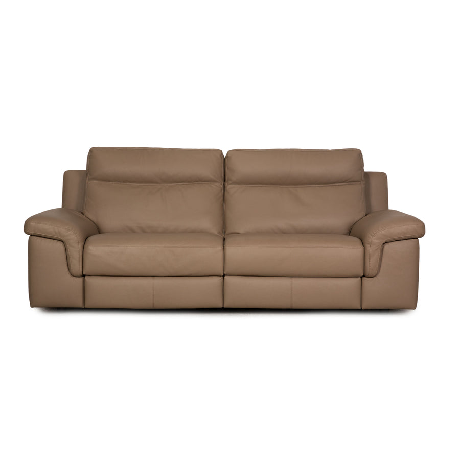 Calia Taylor S Leder Sofa Braun Dreisitzer Funktion  Couch