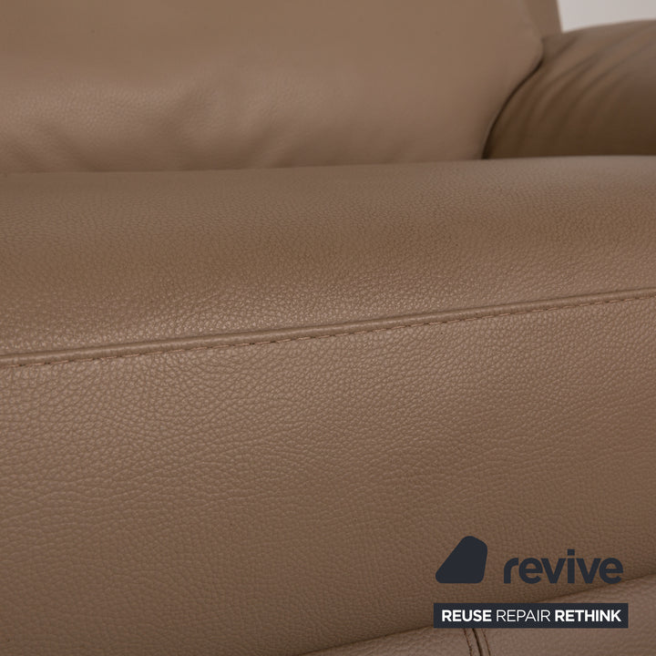 Calia Taylor S Leder Sofa Braun Dreisitzer Funktion  Couch