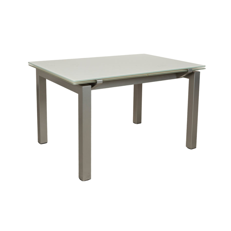 Calligaris Glass Dining Table Grey Light Grey Extendable 130-260 x 77 x 90cm