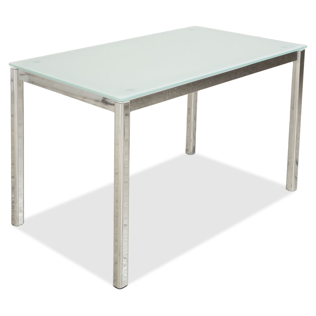 Calligaris Glas Esstisch Silber Esszimmer 110 x 70 x 76 cm