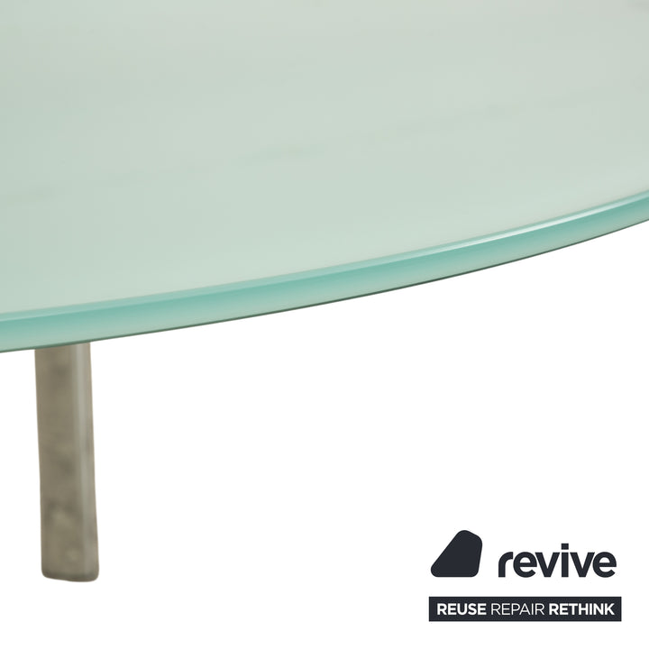 Calligaris Glass Dining Table Silver Dining Room Extendable Function