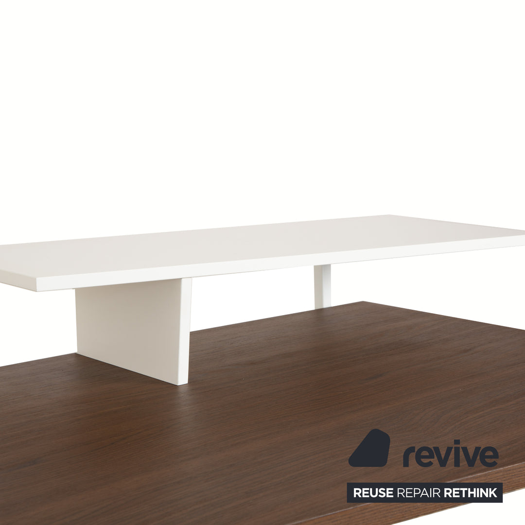 Calligaris Layers Holz Schreibtisch Weiß Braun Home Office