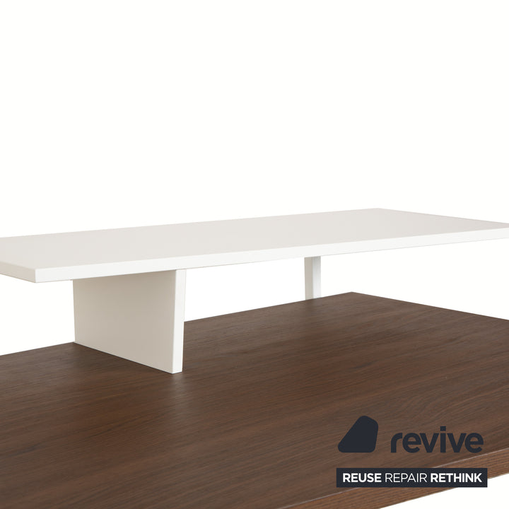 Calligaris Layers Holz Schreibtisch Weiß Braun Home Office