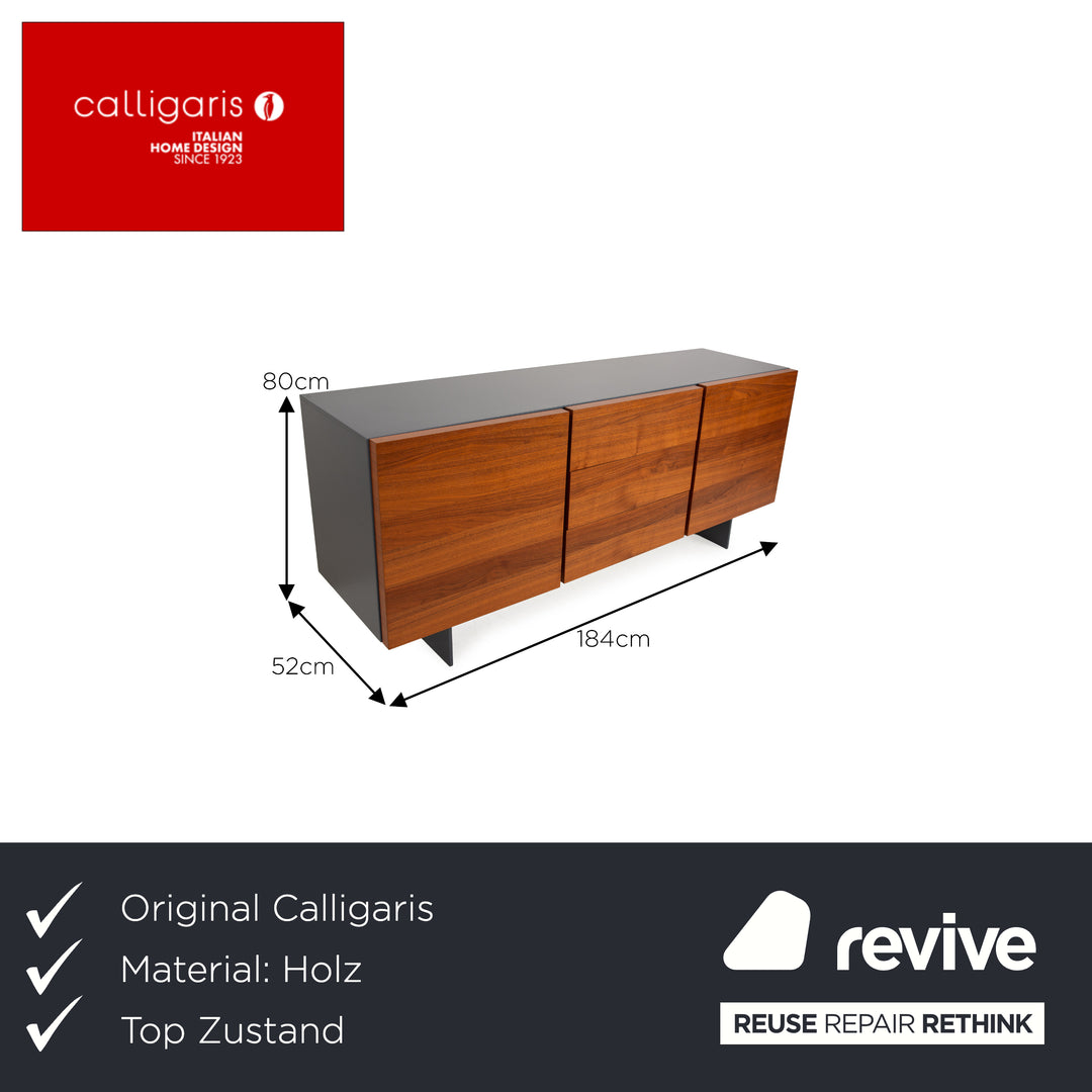 Calligaris Sipario Wooden Sideboard Brown