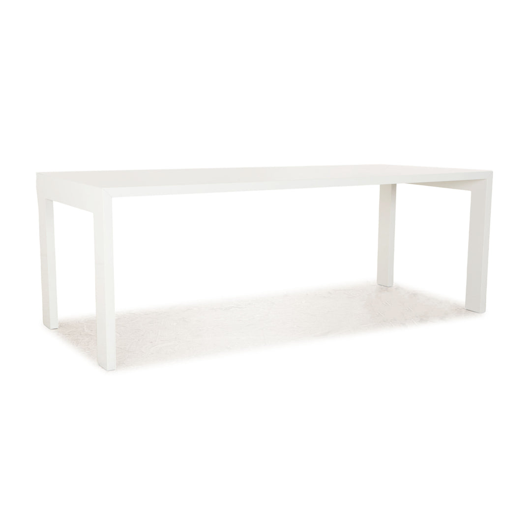 Table à manger Cappellini Gamma en bois blanc par Jasper Morrison 209 x 89 x 75 cm