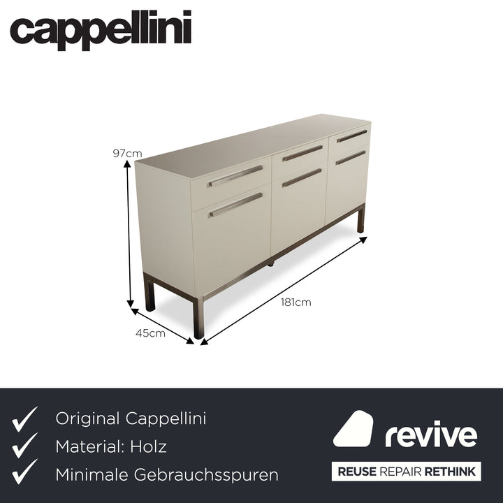 Cappellini Holz Sideboard Creme