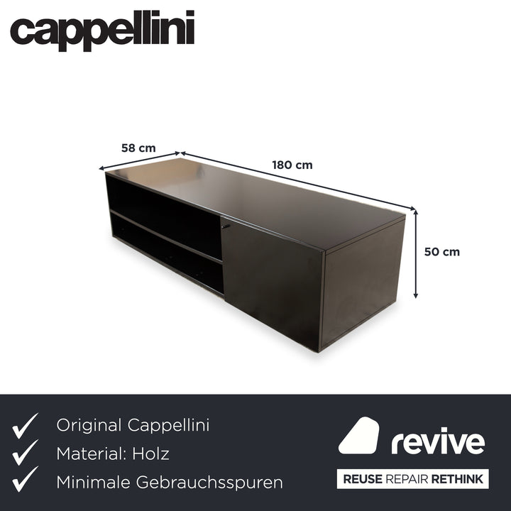 Cappellini Holz Sideboard Schwarz