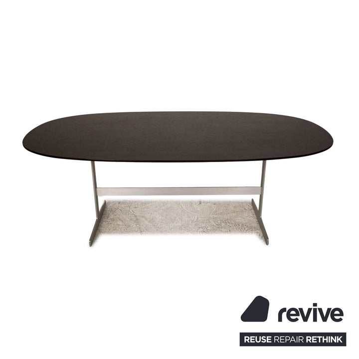 Cappellini Simplon table à manger en bois noir