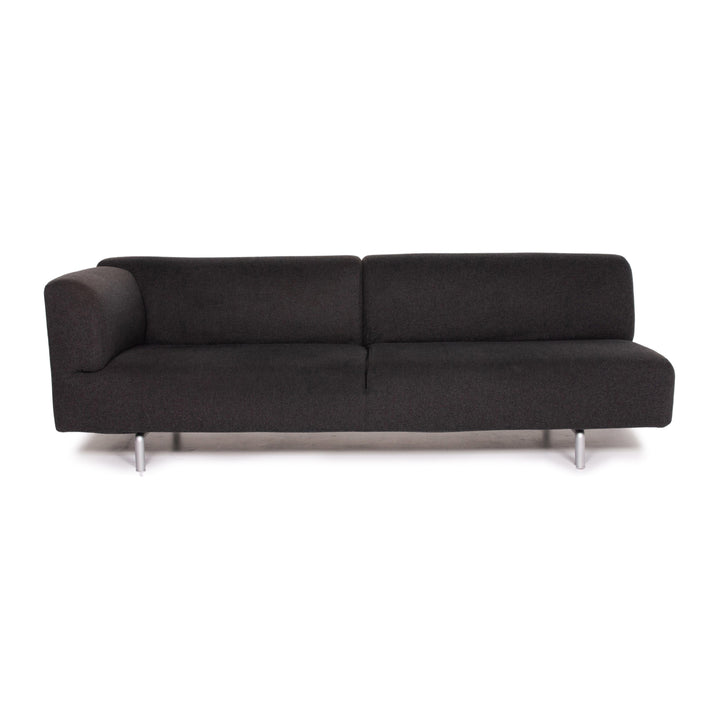 Cassina Met 250 Fabric Sofa Anthracite Three-seater Piero Lissoni Couch #14144
